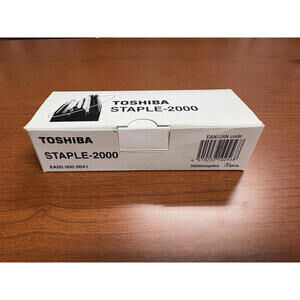 Genuine Toshiba STAPLE-2000 Staple Cartridge, Box of 3 (5000 staples)